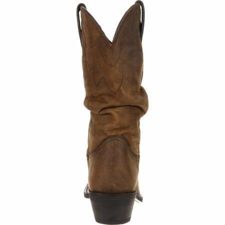 Durango Women's Distressed Tan Slouch Western Boot, DISTRESSED TAN, M, Size 6 RD542